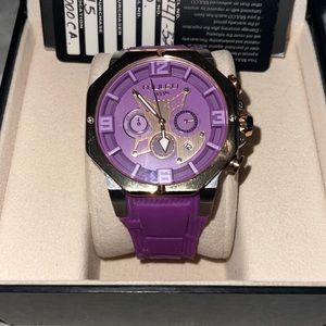 Purple Mulco womens  watch all stainless steel